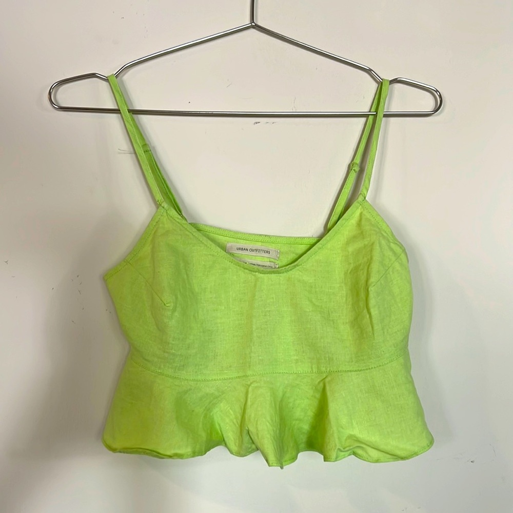 Urban outfitters green crop top